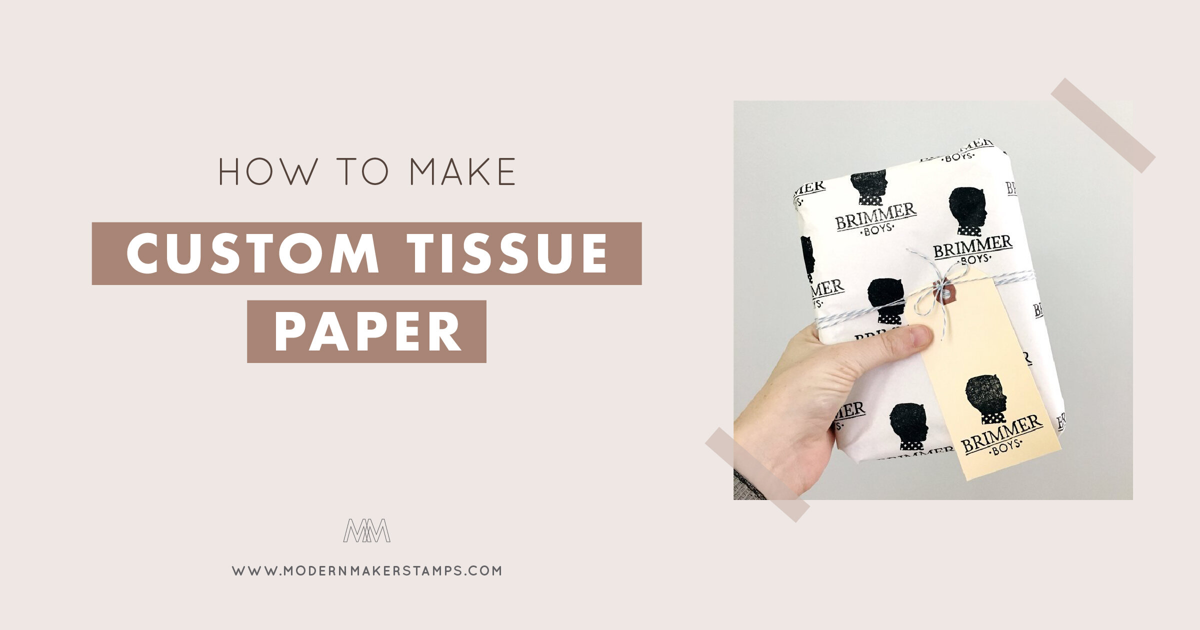 How to Make Custom Tissue Paper — Modern Maker Stamps
